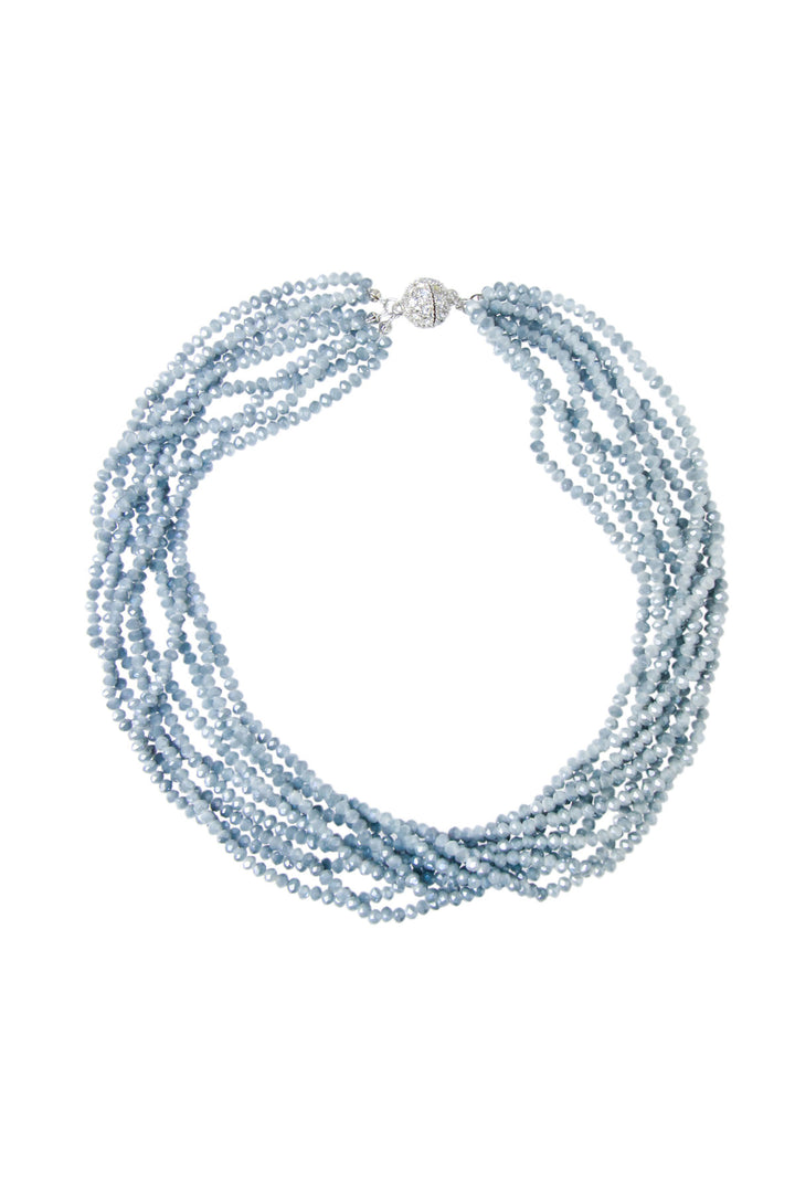 Multi Strand Beaded Short Necklace