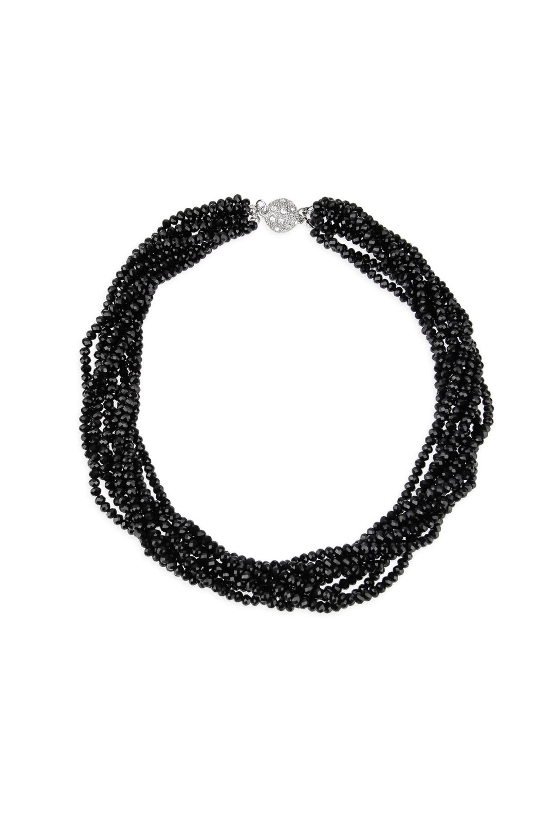Multi Strand Beaded Short Necklace