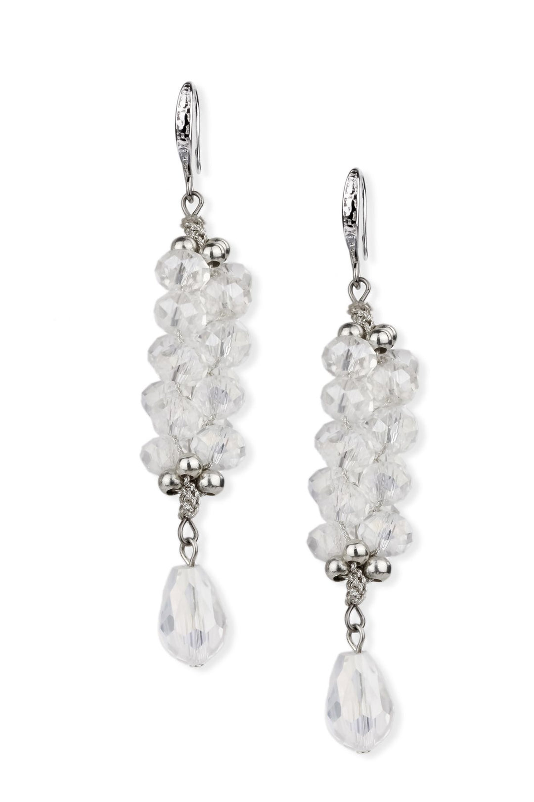 Cluster Bead Dangle Drop Earrings
