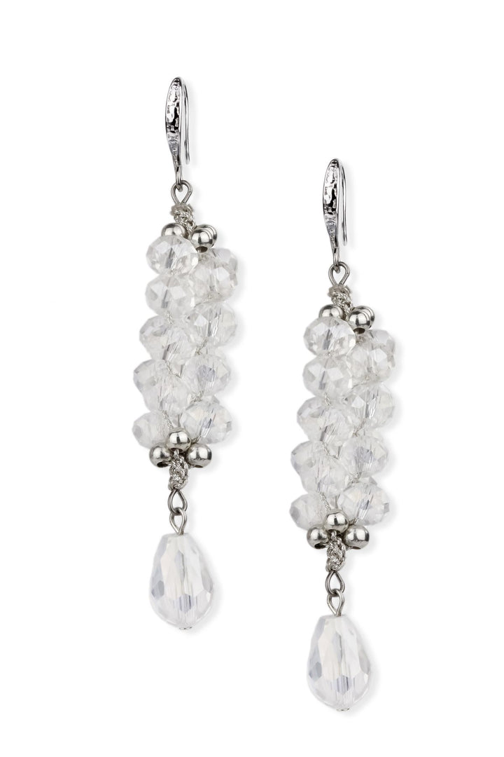 Cluster Bead Dangle Drop Earrings