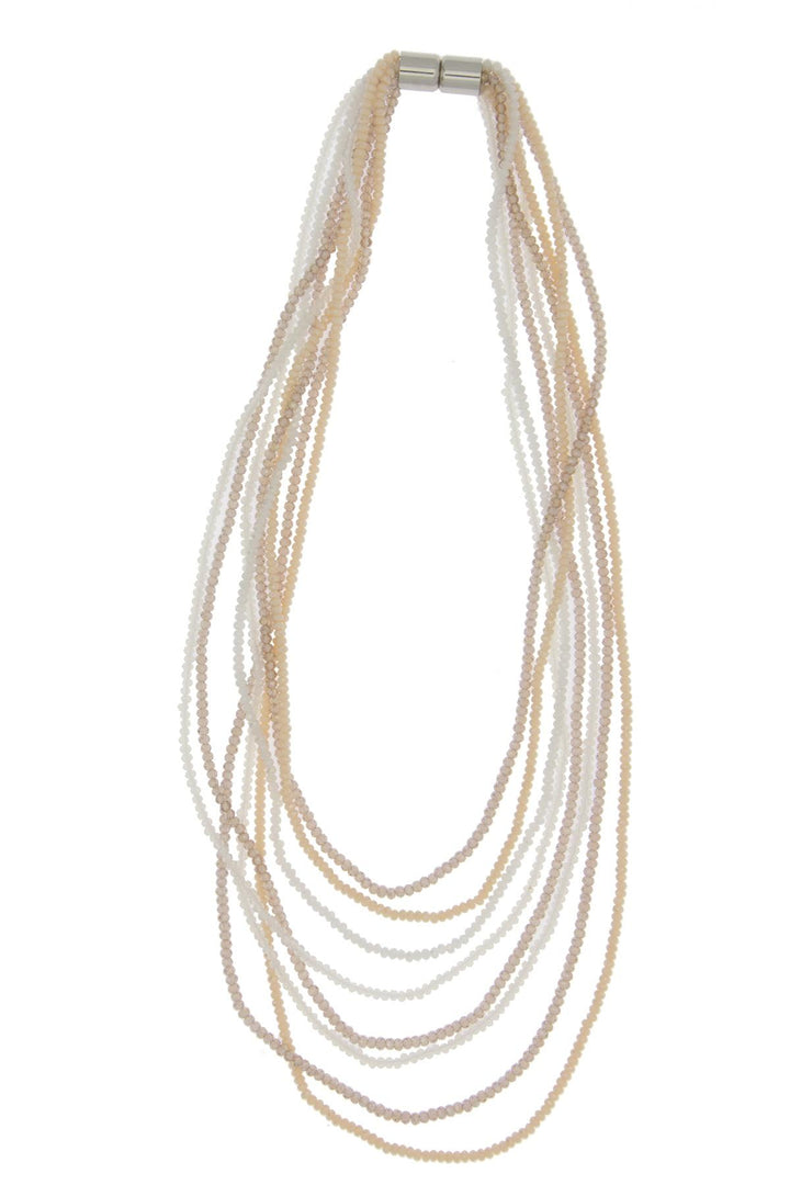 Multi Strand Crystal Ombre Necklace