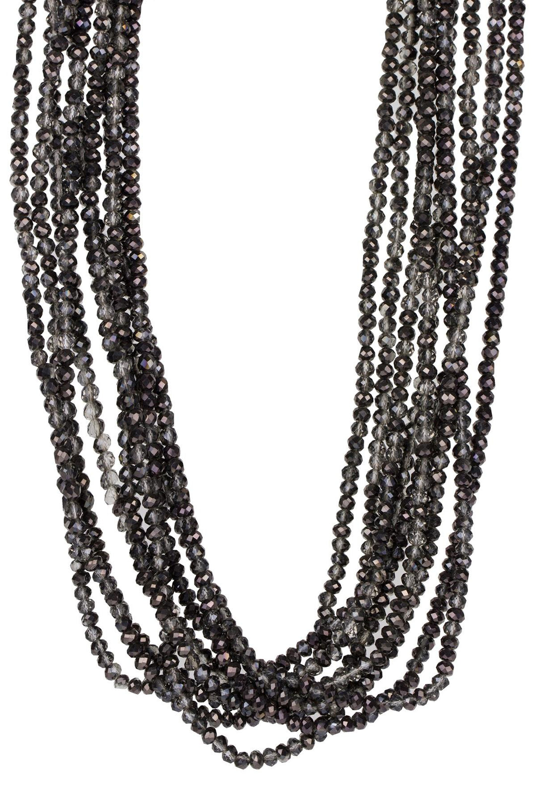 Multi Strand Short Crystal Necklace