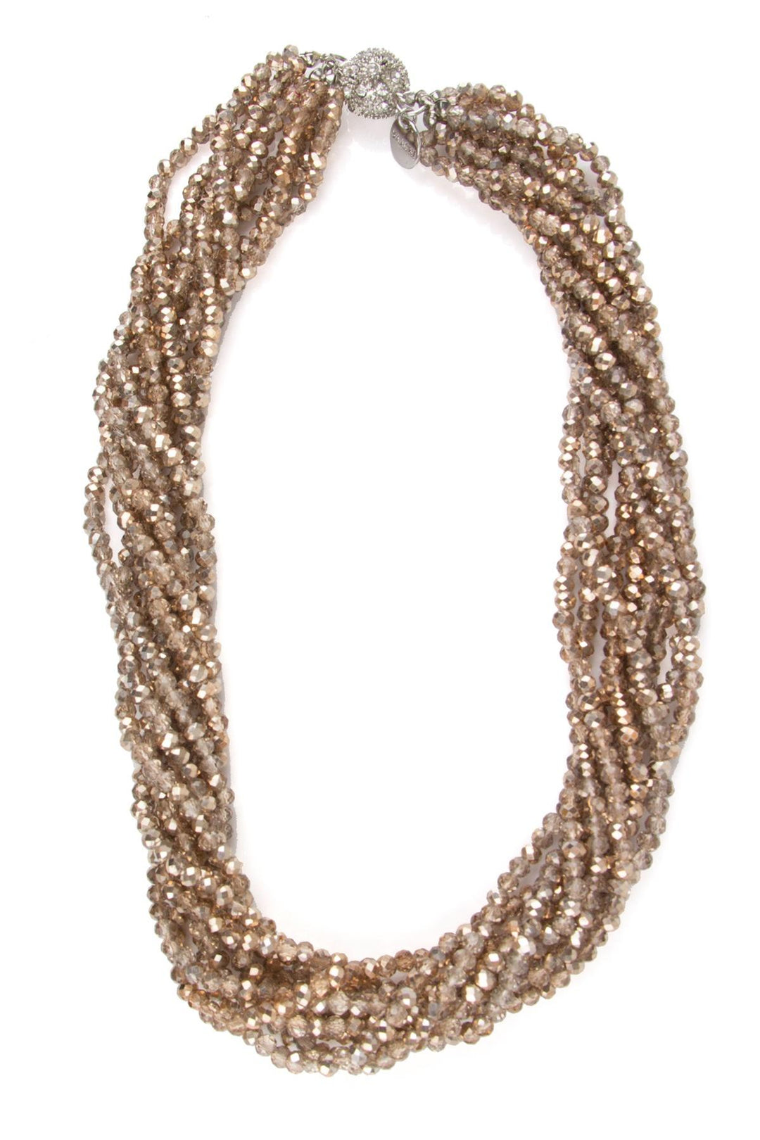 Multi Strand Short Crystal Necklace