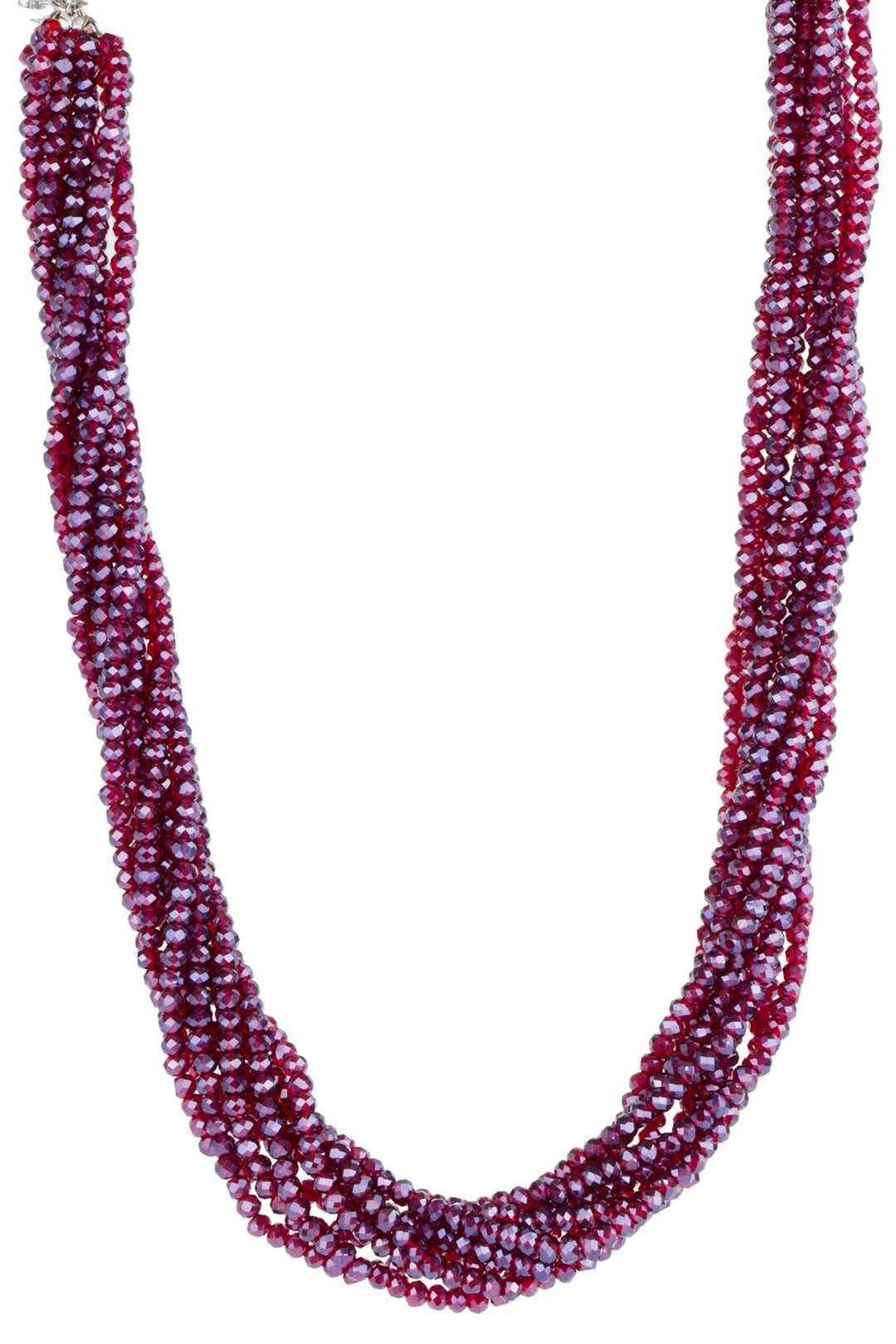 Multi Strand Short Crystal Necklace