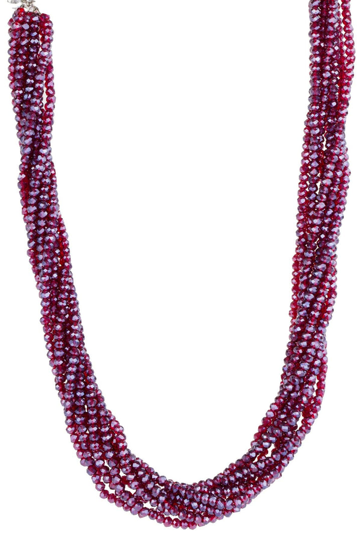 Multi Strand Short Crystal Necklace