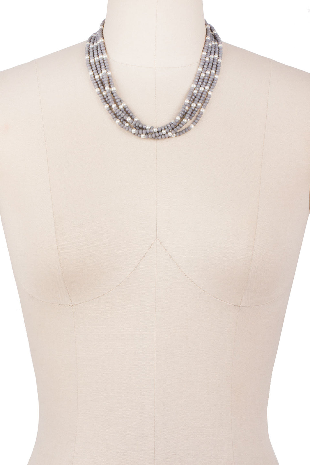 Grey Beaded Jewelry Bundle