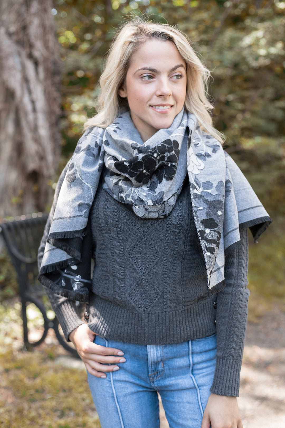 Reversible Garden Scarf