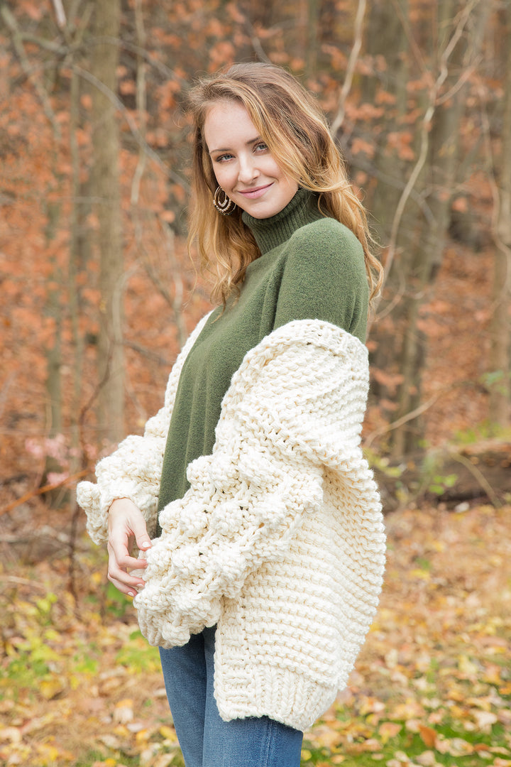 Bauble Sleeve Knit Kimono