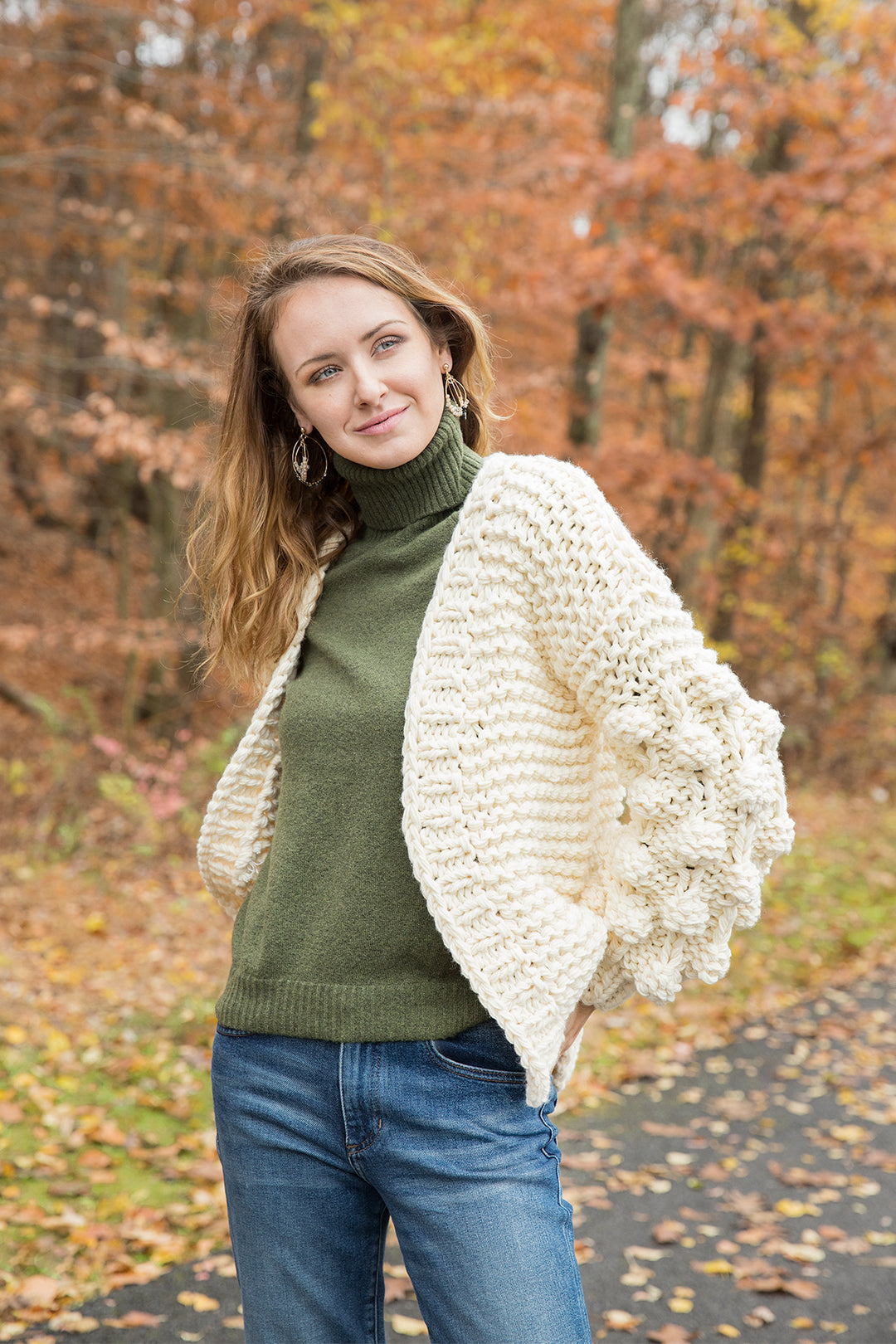Bauble Sleeve Knit Kimono