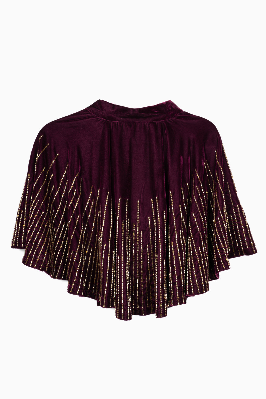 Velvet Crush Embellished Capelet