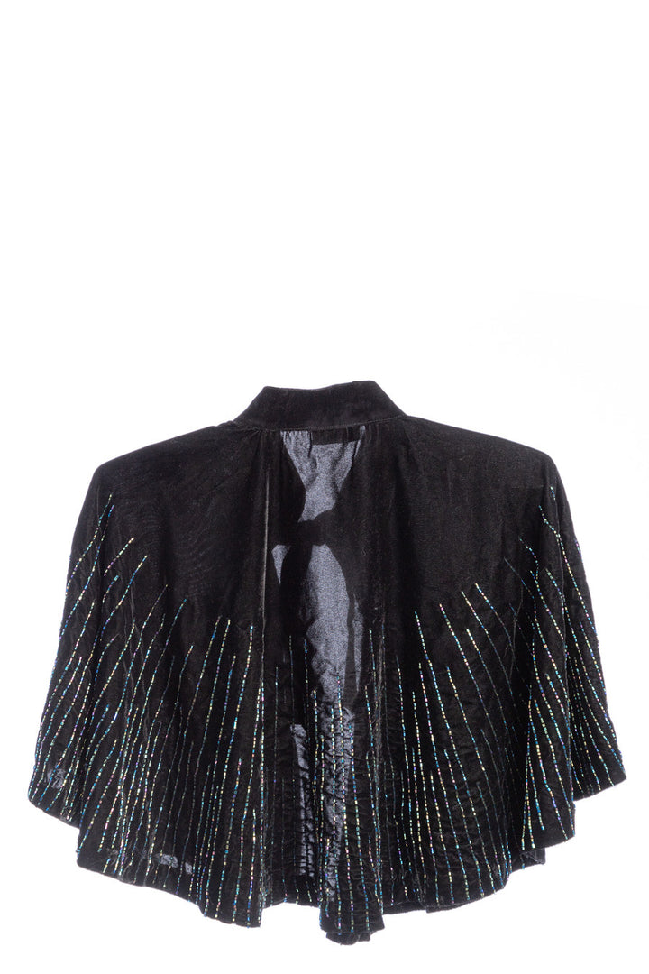 Velvet Crush Embellished Capelet