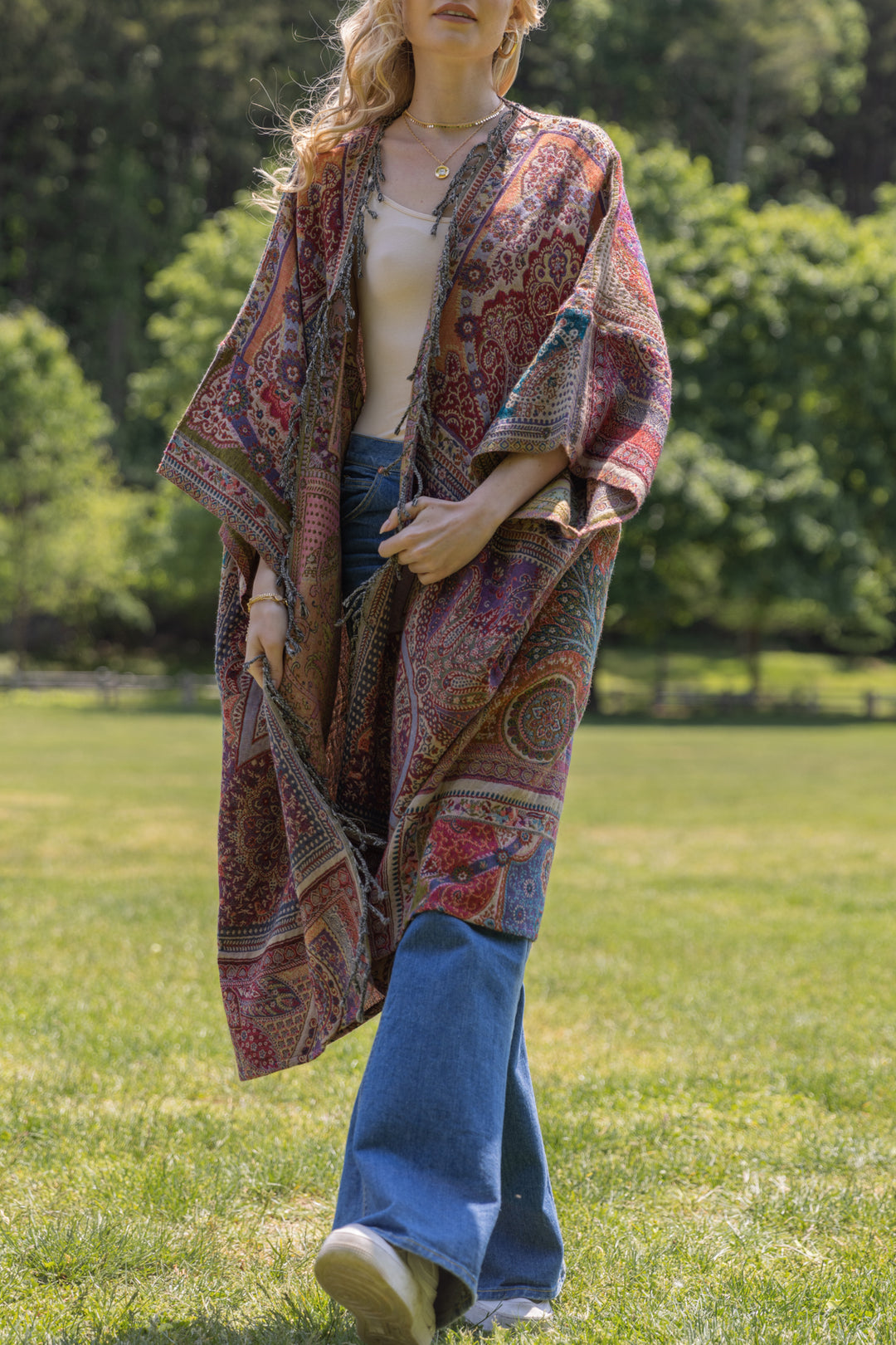 Woven Bohemian Vintage Kimono