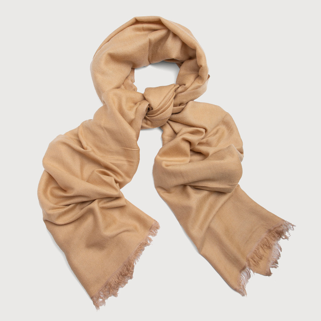 Cashmere A Silk Scarf With Eyelash Fringe