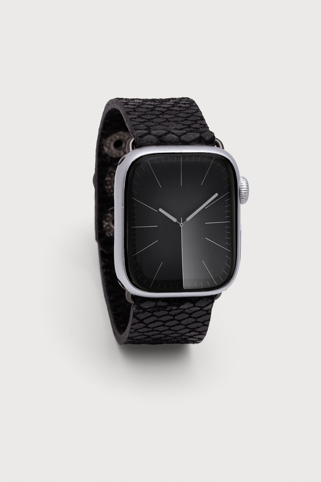 Snakeprint Embossed Leather Apple Watch Band