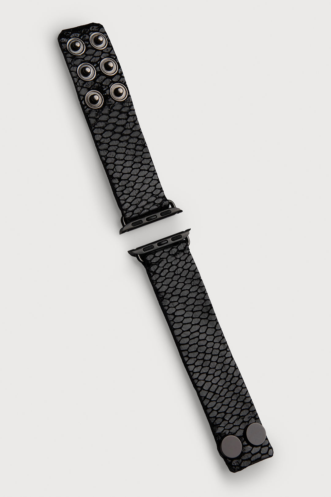 Snakeprint Embossed Leather Apple Watch Band
