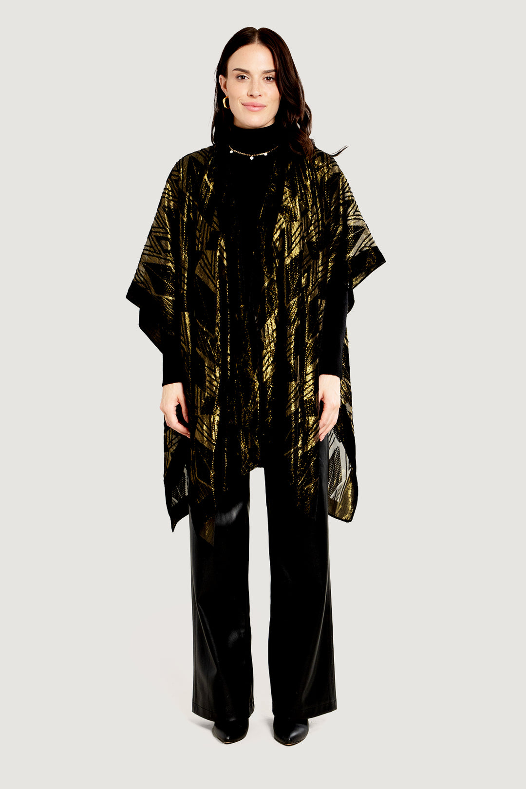 Diamond Velvet Burnout Lurex Kimono