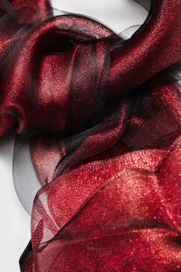 Ombre Glitz Wrap Sparkly Silk Scarf