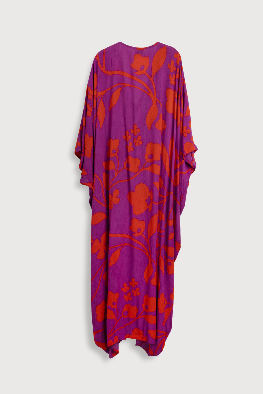 Shadow Floral Print Maxi Kaftan