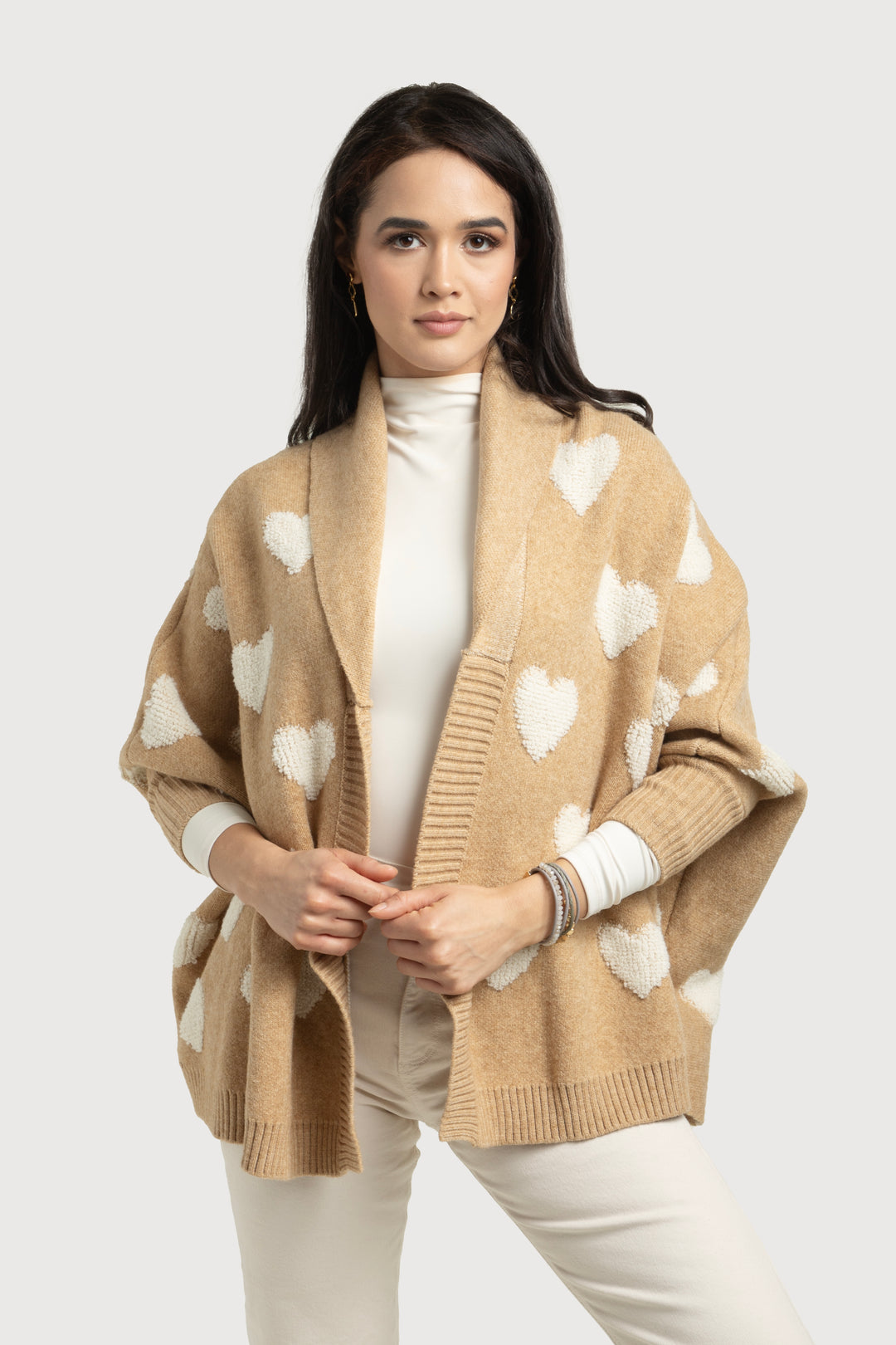 Ribbed Heart Cardigan