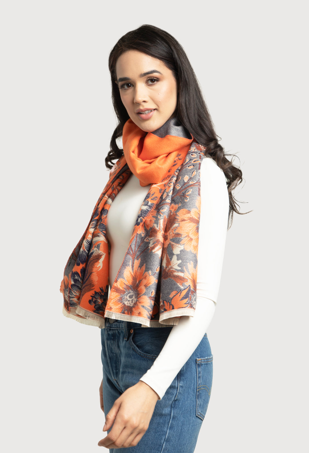 Reversible Wildflower Scarf