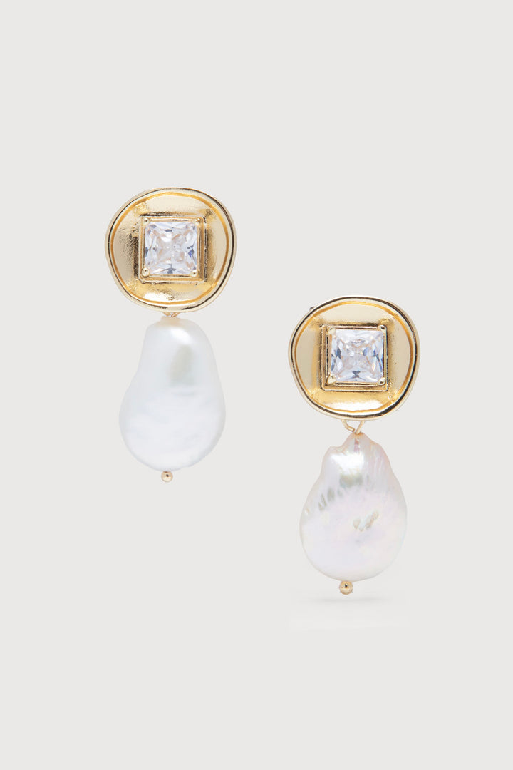 Divine Pearl Drop Earrings