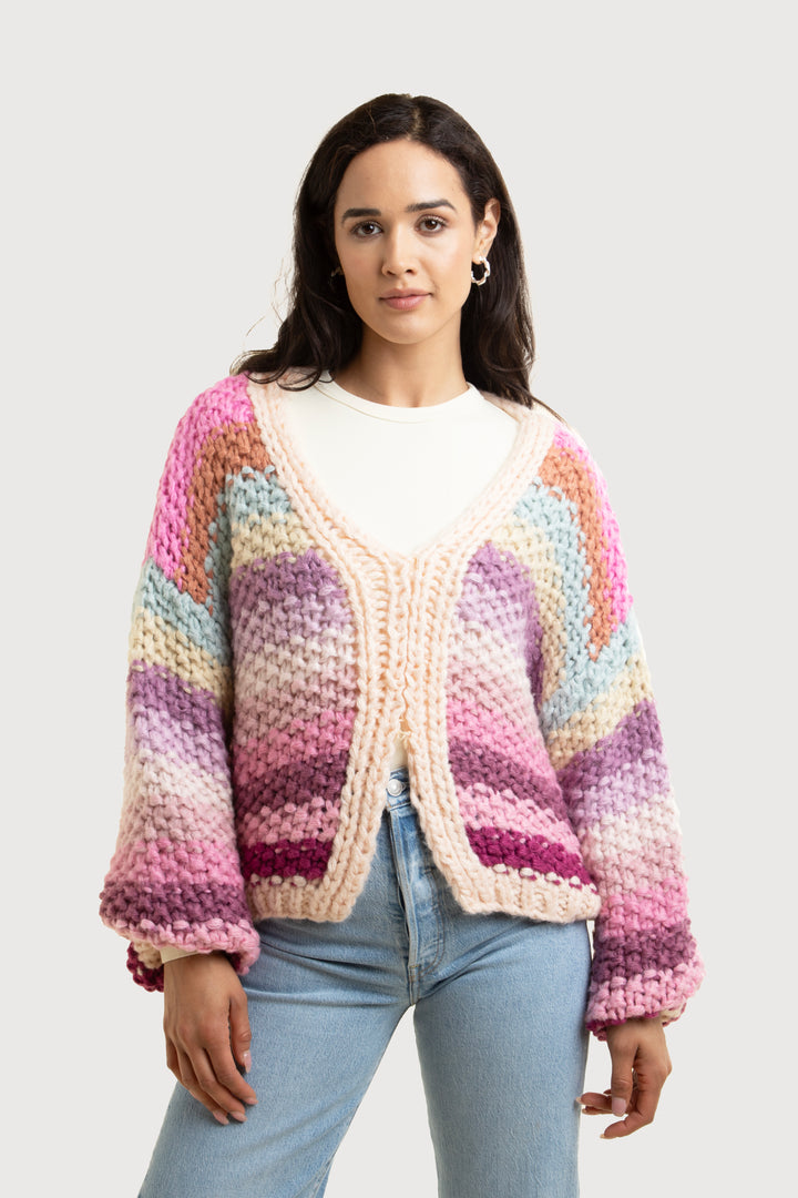 Reversible Rainbow Pullover Sweater