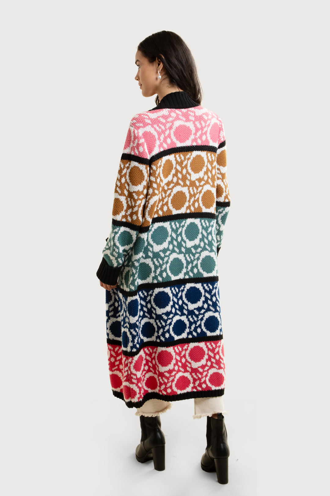 Carina Multi Long Knit Kimono
