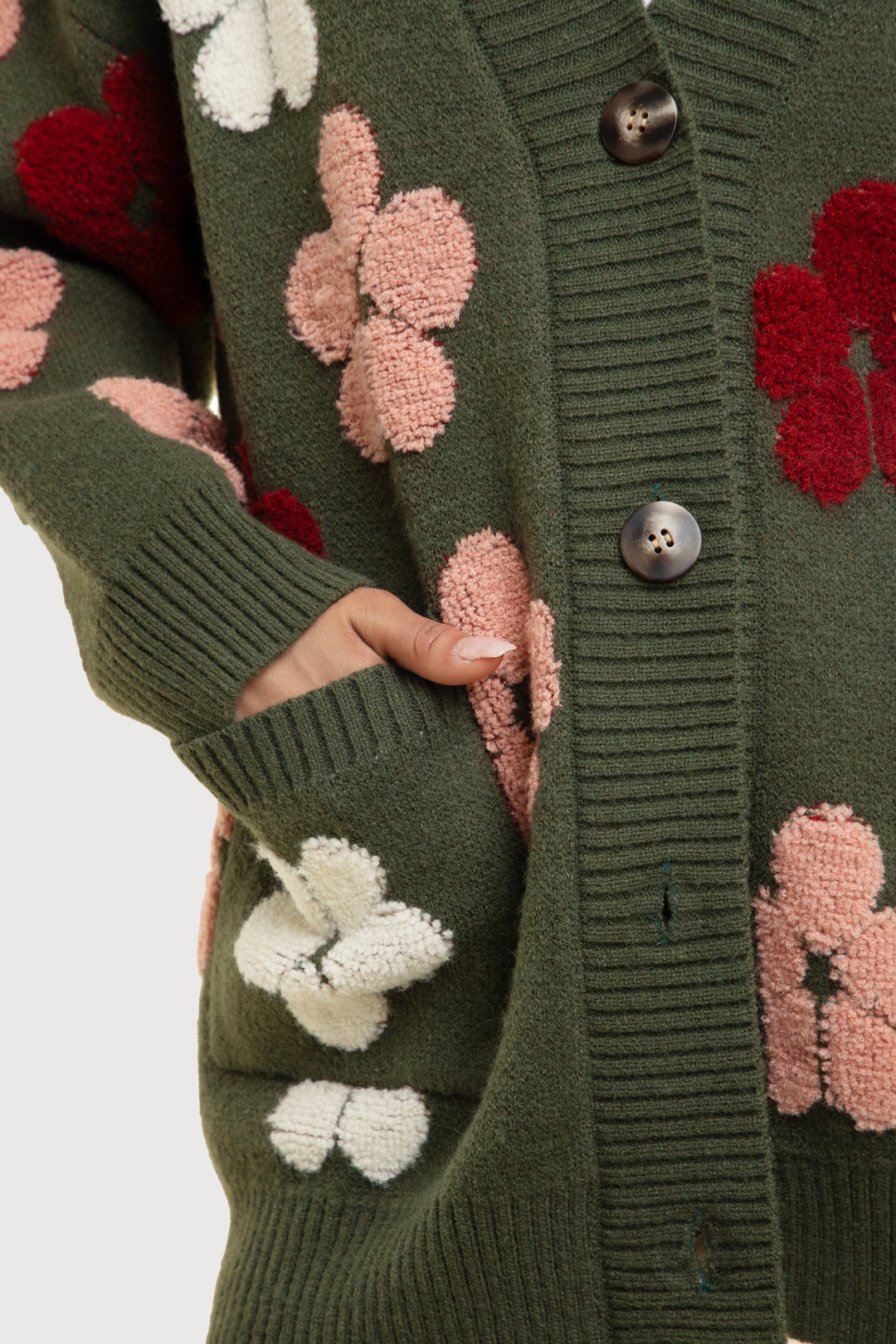 Autumn Floral Knit Cardigan