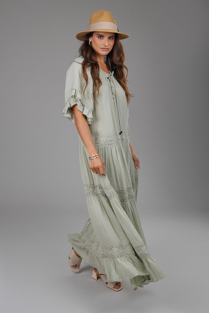 Cotton Long Cover Up Dress