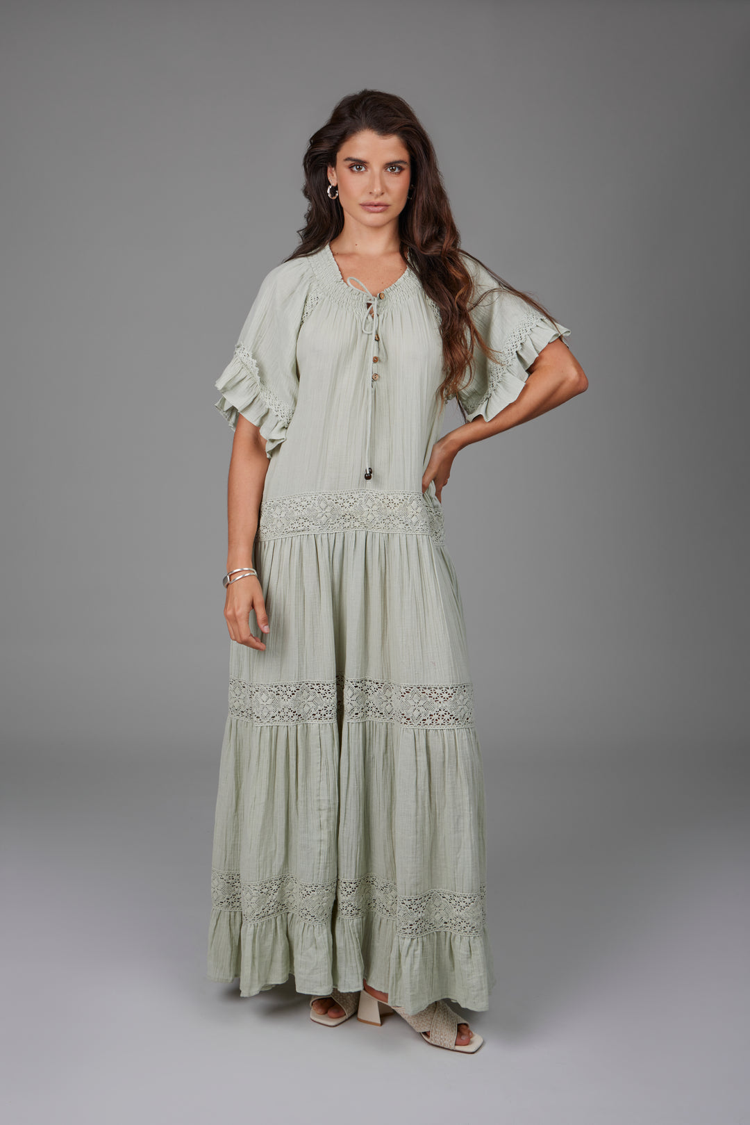 Cotton Long Cover Up Dress