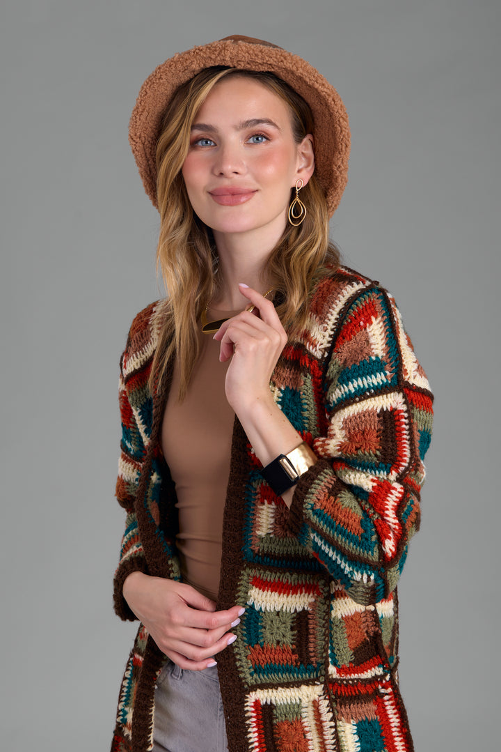 Crochet Long Cardigan Marrakesh Jacket