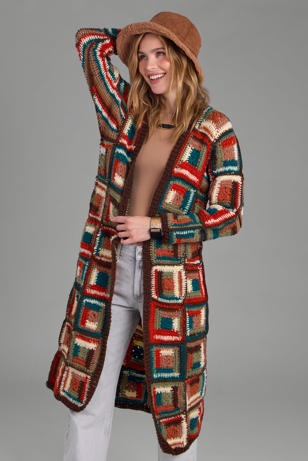 Crochet Long Cardigan Marrakesh Jacket