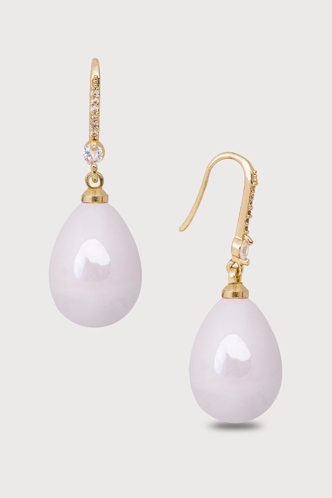 Colored Pearl Dangle Earrings