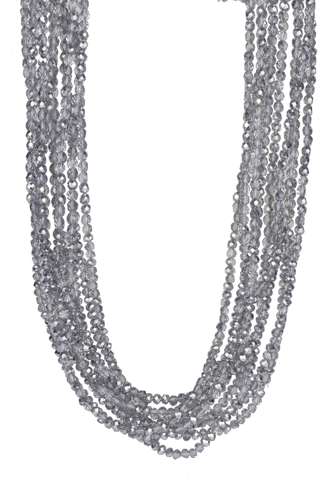 Multi Strand Beaded Short Necklace