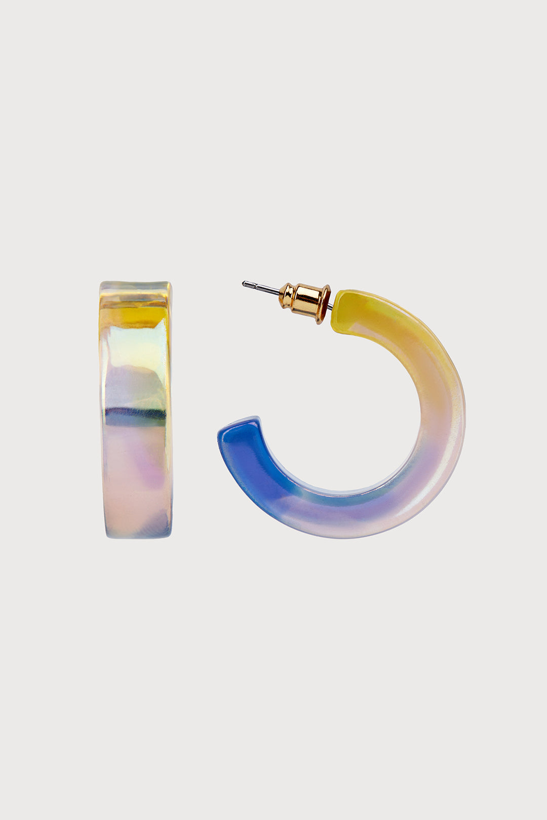 Ombre Shimmer Hoop Earrings