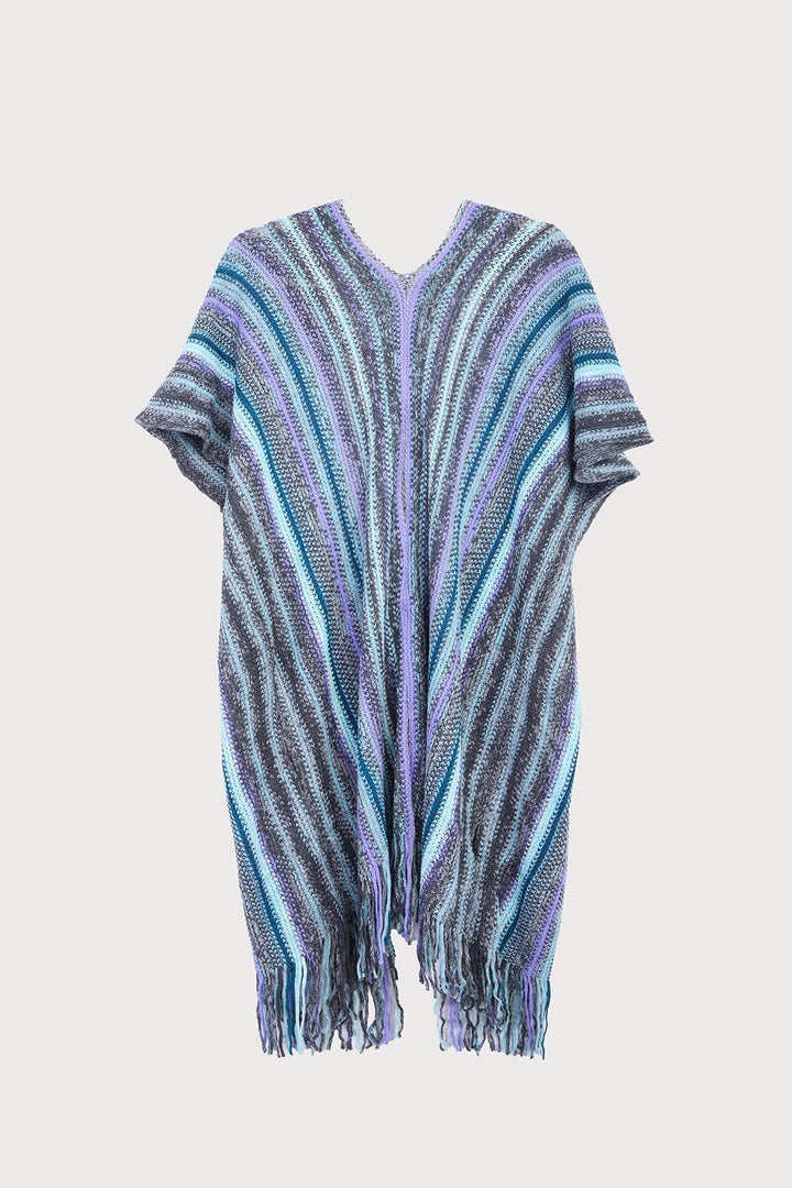 Serene Stripes Ruana