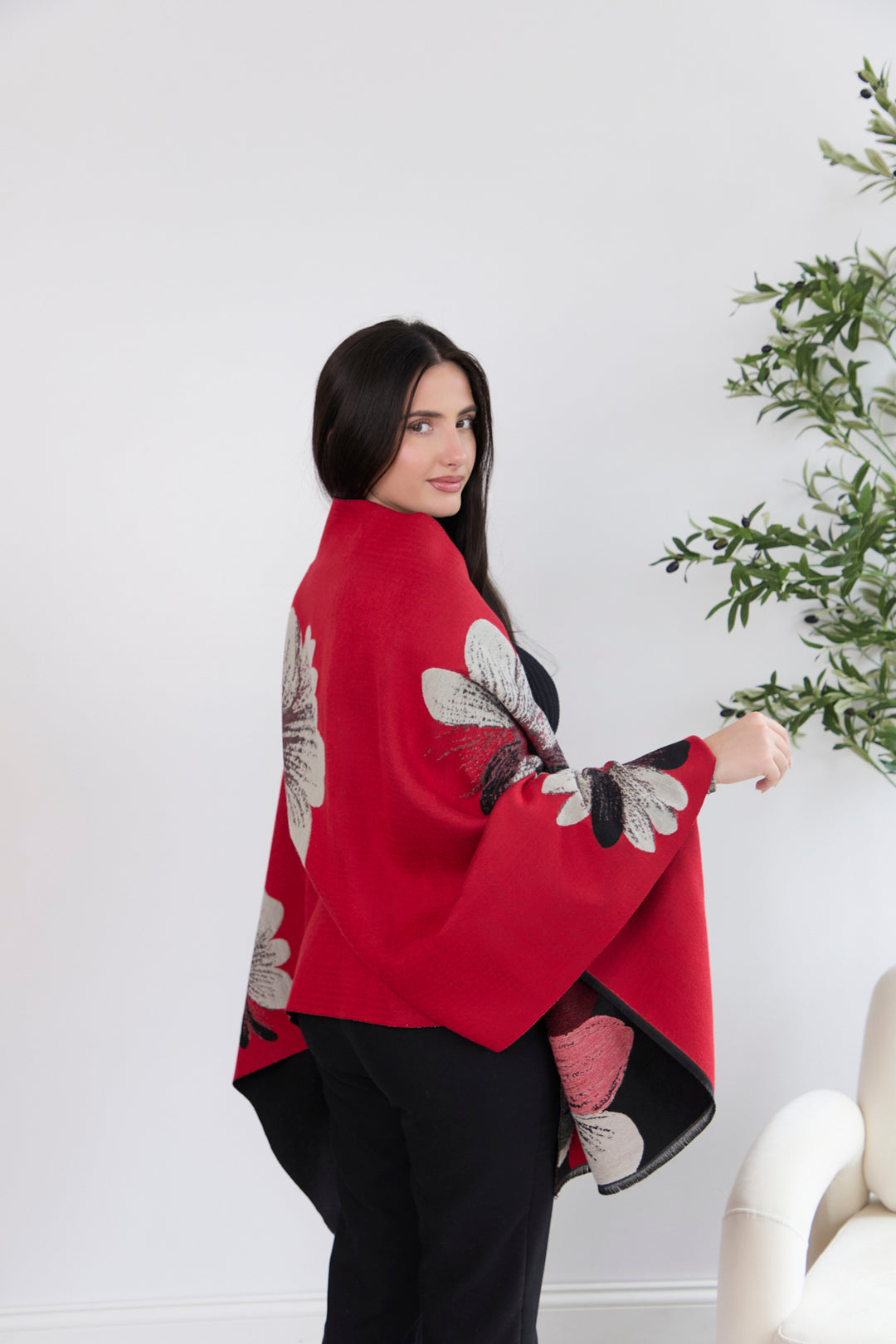 Fresh Floral Reversible Scarf