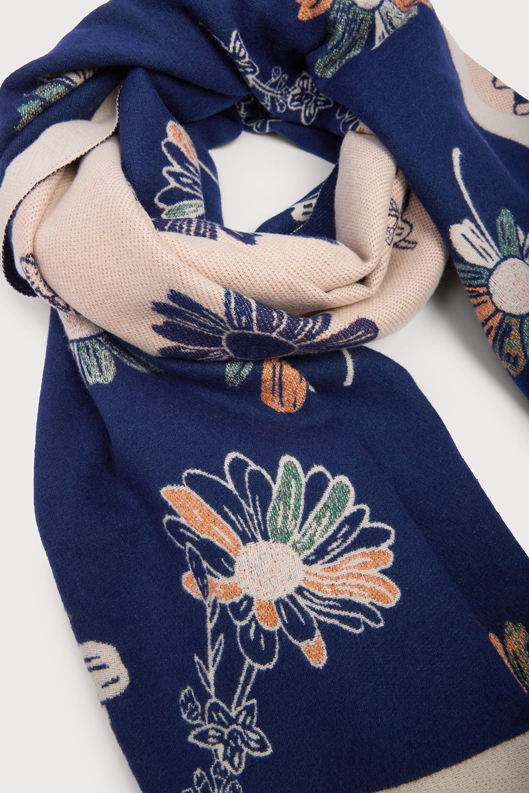 Floral Daisy Reversible Scarf