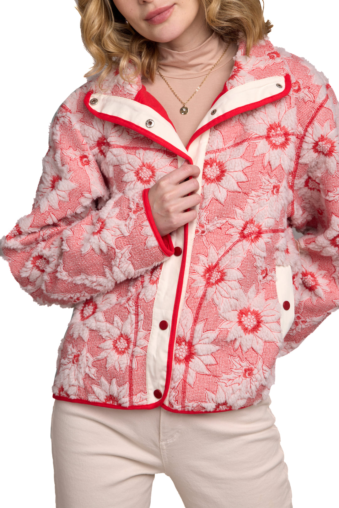 Floral Sherpa Jacket