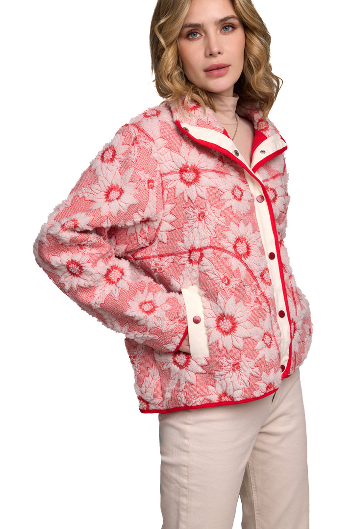 Floral Sherpa Jacket