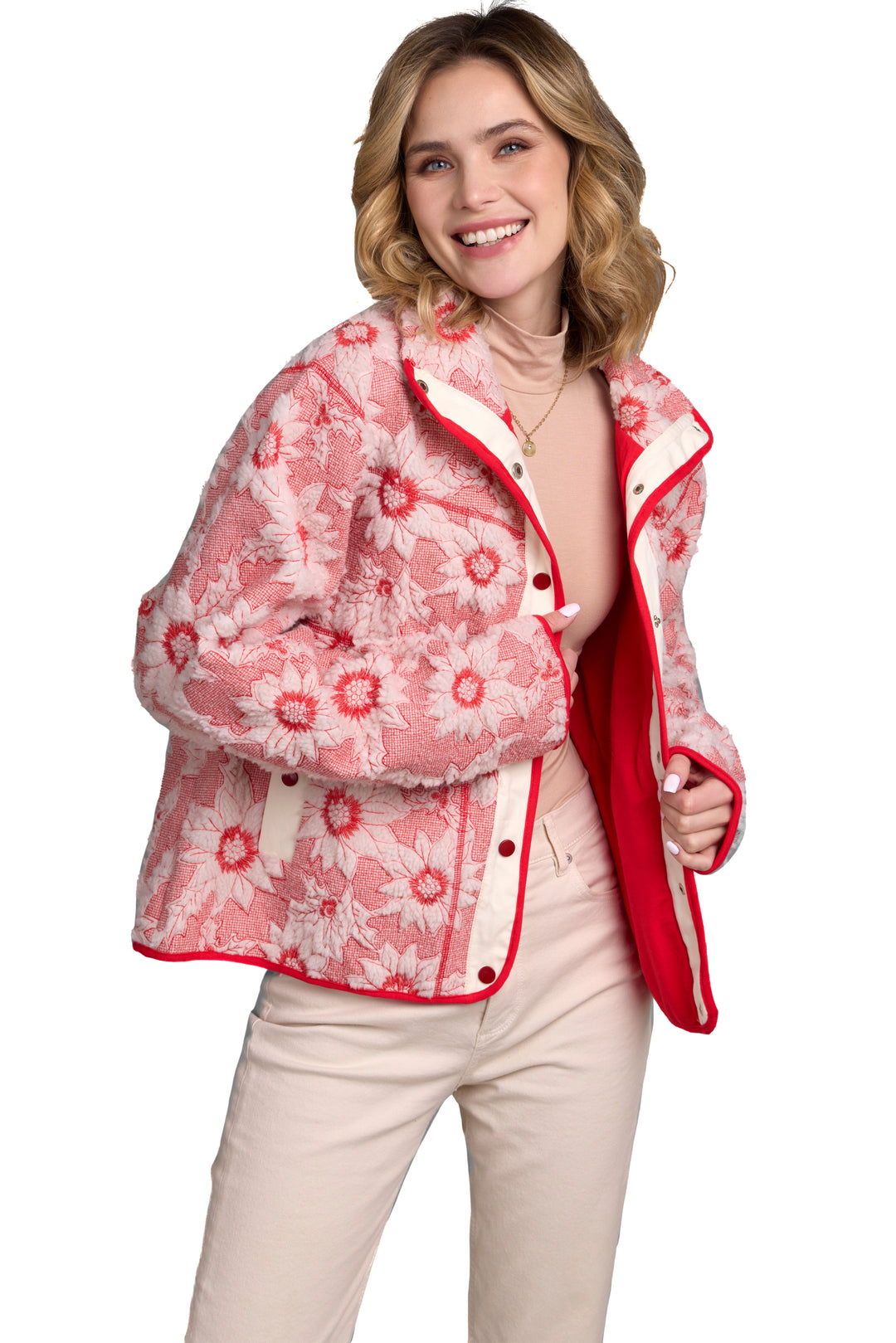 Floral Sherpa Jacket