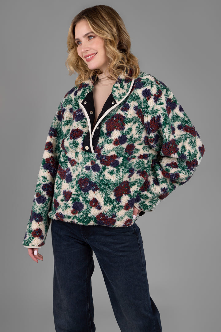 Floral Sherpa Jacket