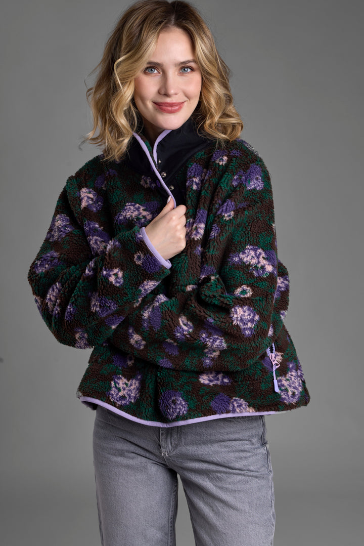 Floral Sherpa Jacket