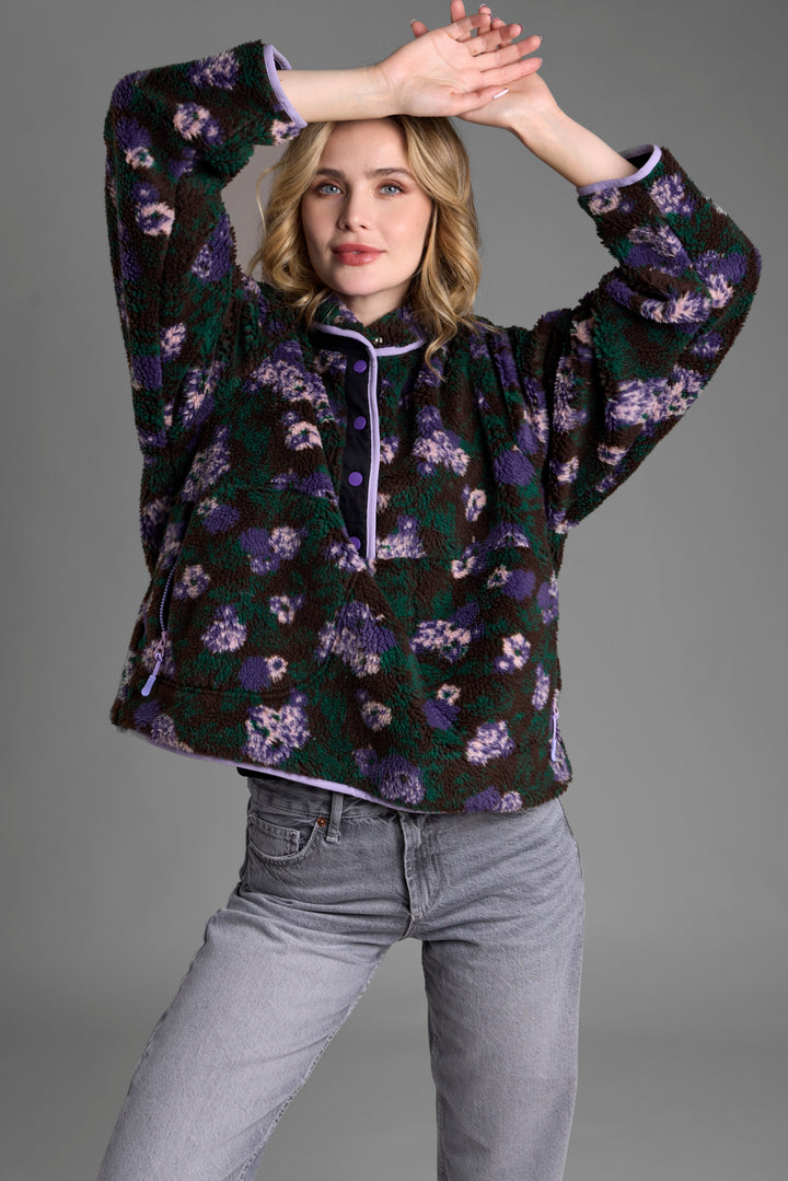 Floral Sherpa Jacket