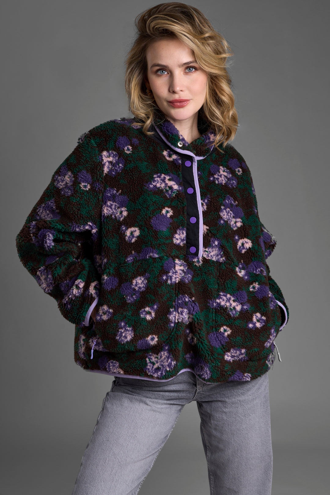 Floral Sherpa Jacket