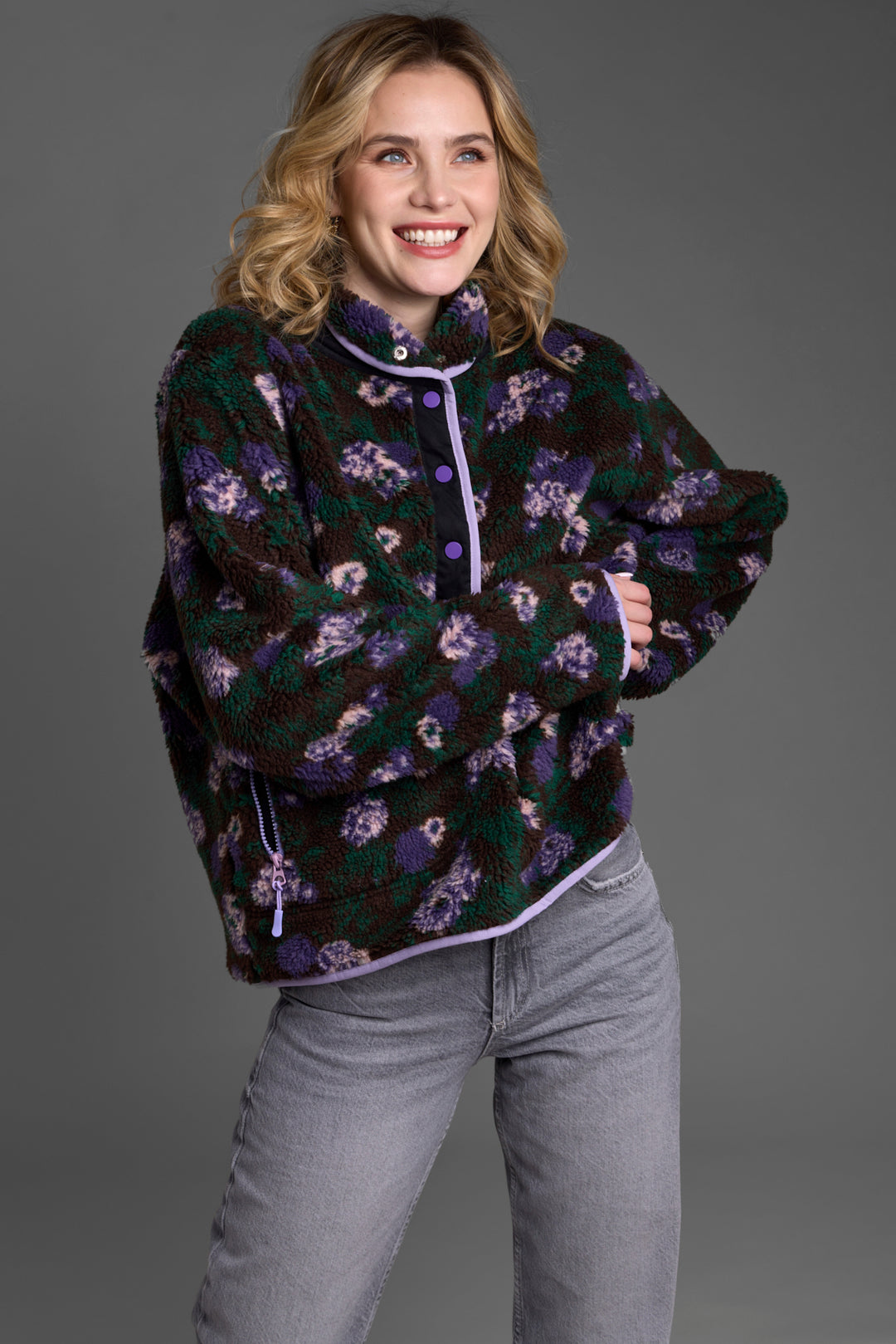 Floral Sherpa Jacket