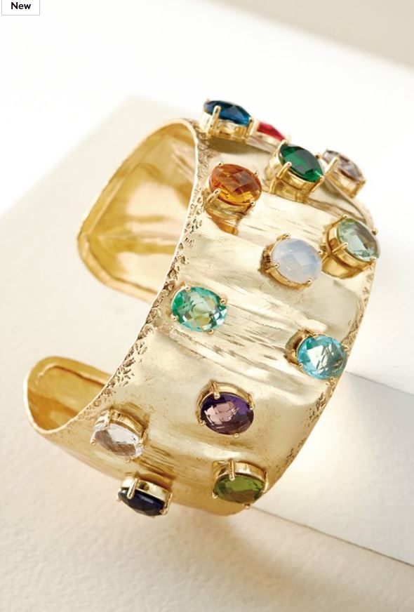 Jemma Crystal Cuff Bracelet