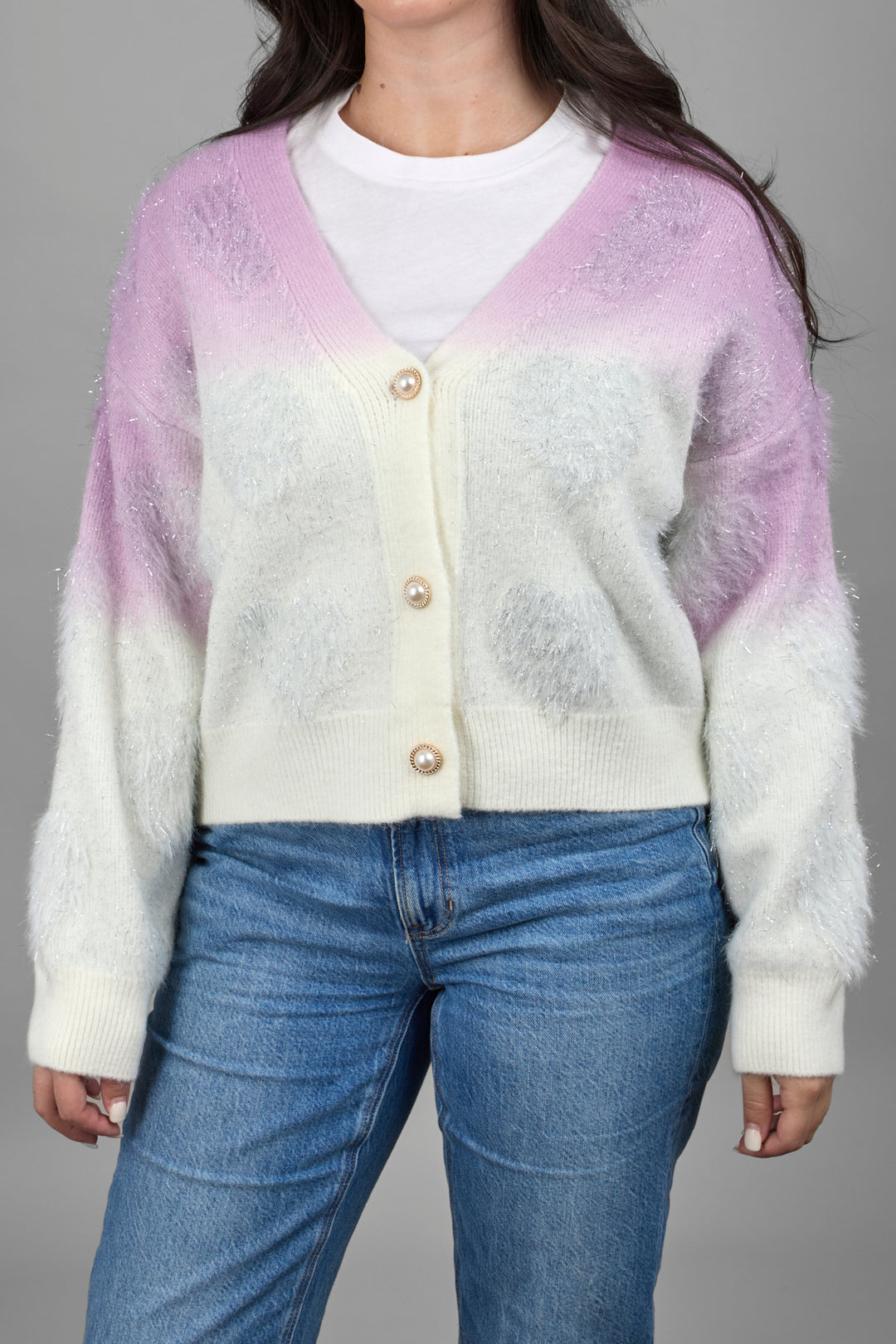 Soft Heart Ombre Cardigan