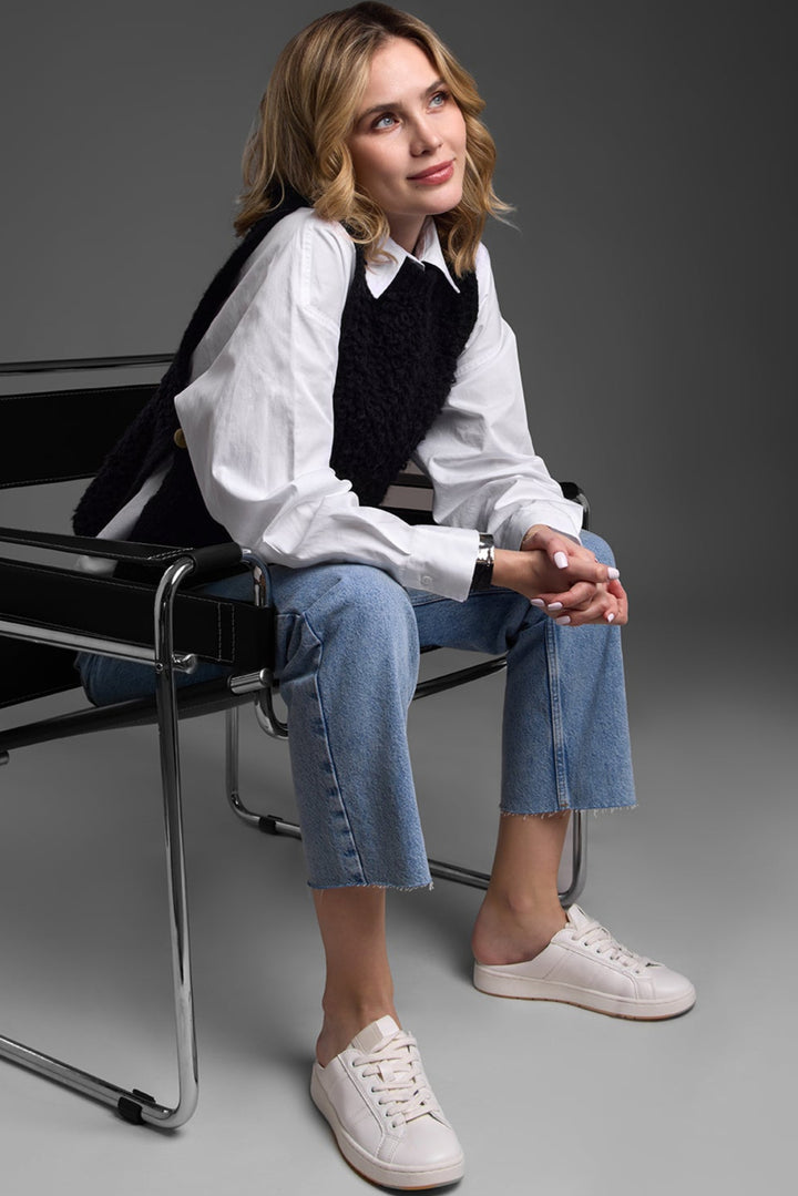 Looped Knit Sweater Vest