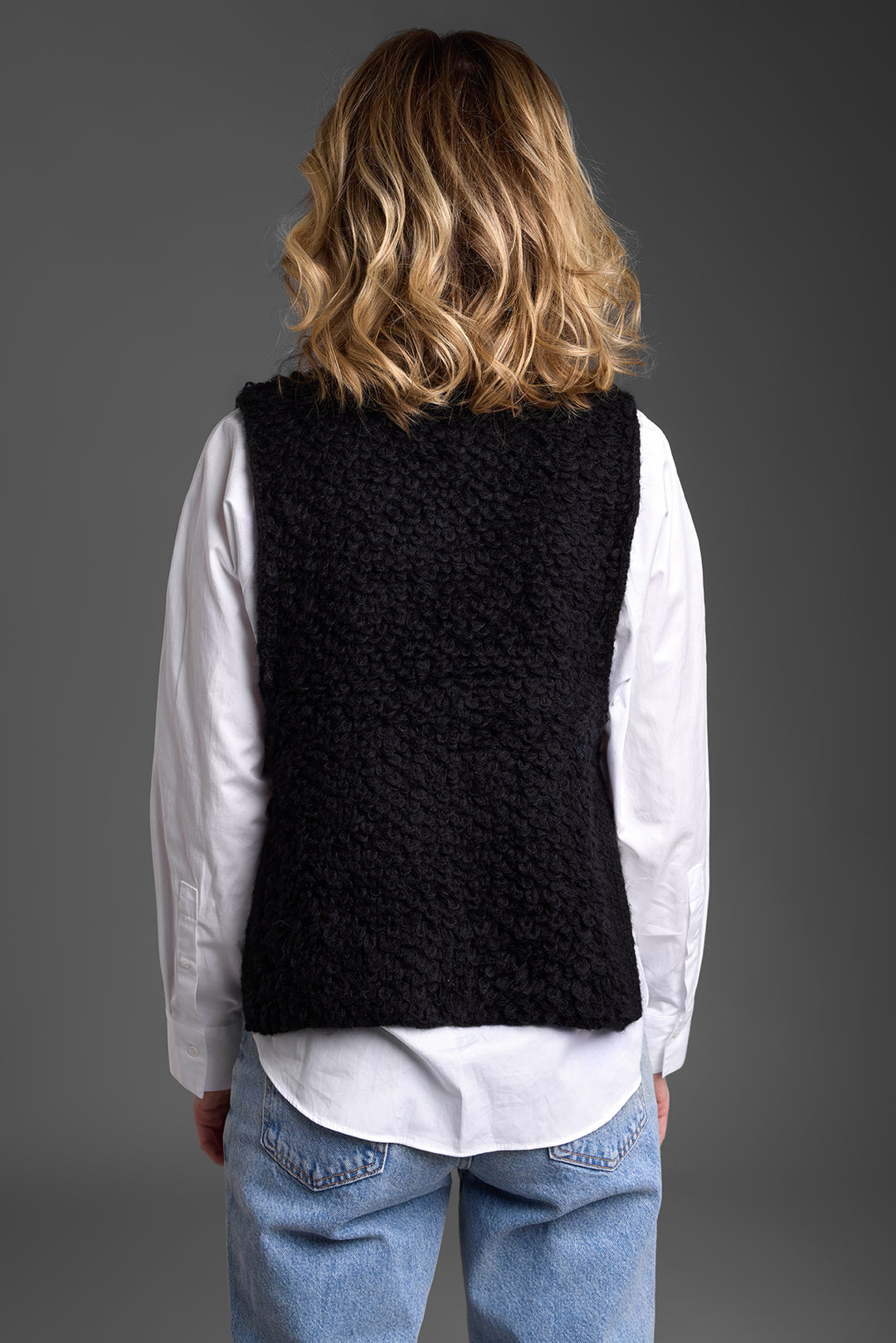 Looped Knit Sweater Vest